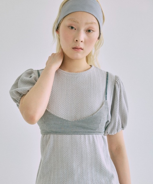 EN NEUME(エンノイム)の「Gingham Check Bra Top(その他トップス・レディース・ブラウン/ブラック/グレー・FREE)」の15枚目の写真