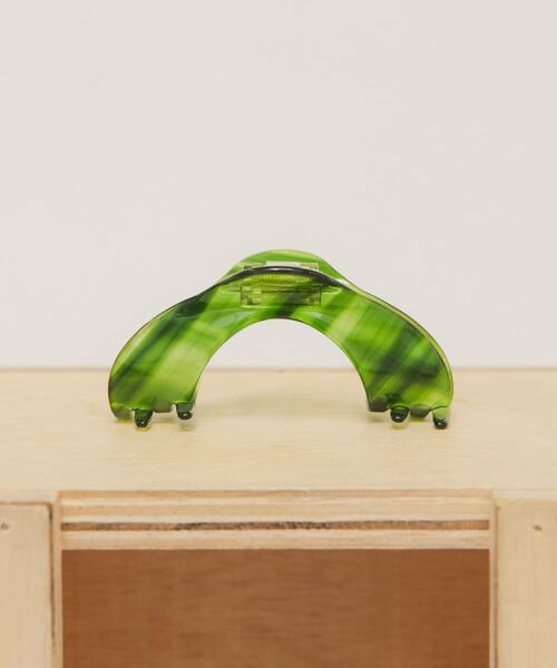 KBF（ケイビーエフ）の「ラウンドバンスクリップ（バレッタ/ヘアクリップ・レディース・グリーン/ブラウン・ONE）」の5枚目の写真