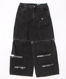 VI E DIT（ヴィエディット）の「VI E DIT/ヴィエディット/Urban Grunge 2way Denim（デニムパンツ）」