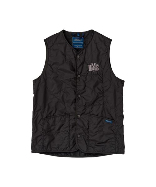 HYSTERIC GLAMOUR（ヒステリックグラマー）の「LAVENHAM×HYSTERIC THORNHAM（ベスト・メンズ・カーキ/ブラック・LARGE/MEDIUM/SMALL/X-LARGE）」の2枚目の写真