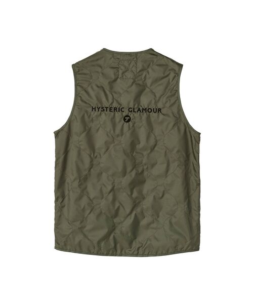 HYSTERIC GLAMOUR（ヒステリックグラマー）の「LAVENHAM×HYSTERIC THORNHAM（ベスト・メンズ・カーキ/ブラック・LARGE/MEDIUM/SMALL/X-LARGE）」の3枚目の写真