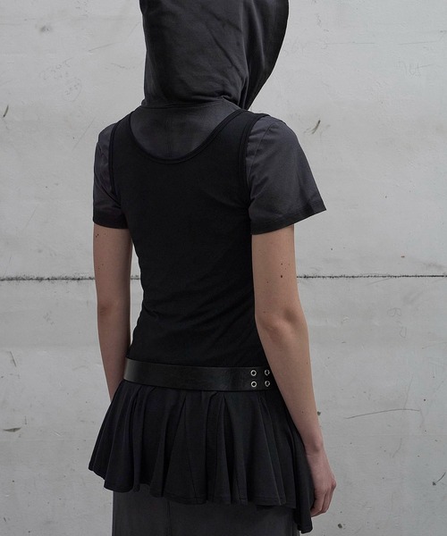 LCDC TM(エルシーディーシーティーエム)の「FRILL SLEEVELESS TOP(Tシャツ/カットソー・レディース・Black・S/M)」の2枚目の写真