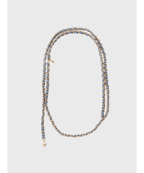 EIMY ISTOIRE（エイミーイストワール）の「チェーンベルト（ベルト・レディース・インディゴブルー/ライトブルー・F）」の5枚目の写真