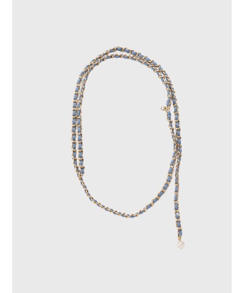 EIMY ISTOIRE（エイミーイストワール）の「チェーンベルト（ベルト・レディース・インディゴブルー/ライトブルー・F）」の6枚目の写真