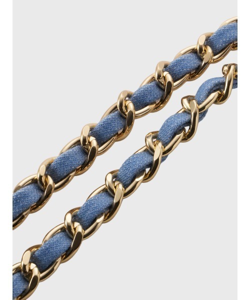 EIMY ISTOIRE（エイミーイストワール）の「チェーンベルト（ベルト・レディース・インディゴブルー/ライトブルー・F）」の8枚目の写真