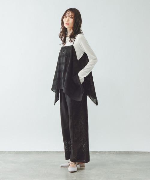 GLOBAL WORK（グローバルワーク）の「レースキャミビスチェ/655896（その他トップス・レディース・ホワイト/ブラック・FREE）」の20枚目の写真