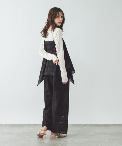 GLOBAL WORK（グローバルワーク）の「レースキャミビスチェ/655896（その他トップス・レディース・ホワイト/ブラック・FREE）」の19枚目の写真