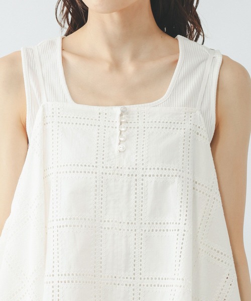 GLOBAL WORK（グローバルワーク）の「レースキャミビスチェ/655896（その他トップス・レディース・ホワイト/ブラック・FREE）」の11枚目の写真