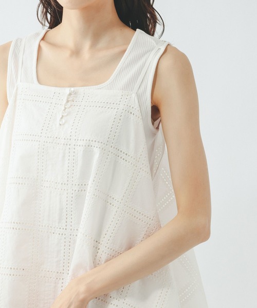 GLOBAL WORK（グローバルワーク）の「レースキャミビスチェ/655896（その他トップス・レディース・ホワイト/ブラック・FREE）」の9枚目の写真