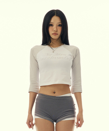 TWO TONE RAGLAN LONG SLEEVE_IVORY