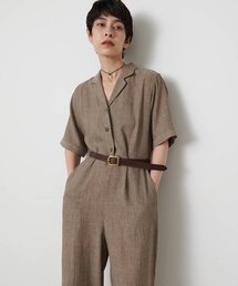THE PAUSE | 【THE PAUSE】リネン混カイキンジャンプスーツ(つなぎ/オールインワン)