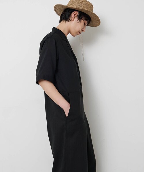 THE PAUSE（ザ ポーズ）の「【THE PAUSE】リネン混カイキンジャンプスーツ（つなぎ/オールインワン・レディース・ブラウン/ブラック・FREE）」の9枚目の写真