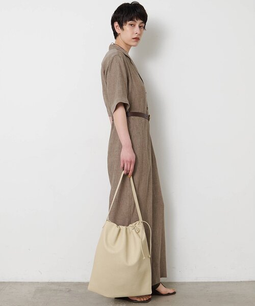 THE PAUSE（ザ ポーズ）の「【THE PAUSE】リネン混カイキンジャンプスーツ（つなぎ/オールインワン・レディース・ブラウン/ブラック・FREE）」の17枚目の写真