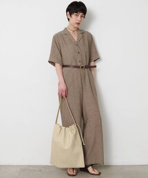 THE PAUSE（ザ ポーズ）の「【THE PAUSE】リネン混カイキンジャンプスーツ（つなぎ/オールインワン）」