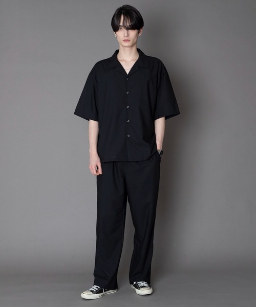 BROWNY(ブラウニー)の「BROWNY/【26年春夏新作】TRオープンカラーシャツ(シャツ/ブラウス・メンズ・サックスブルー/ブラック/ホワイト/ライトグレー・SMALL/MEDIUM/LARGE)」の18枚目の写真