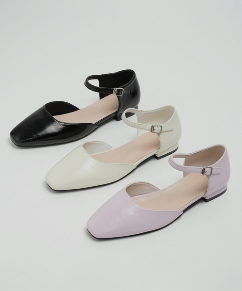 CHAAKAN(チャカン靴)の「ラミス メリージェーン フラットパンプス (3カラー) PMLTS1h104(バレエシューズ・レディース・ブラック/アイボリー/パープル・22.5cm/23cm/23.5cm/24cm/24.5cm/25cm)」の5枚目の写真