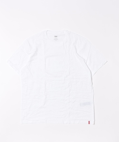 Levi's(リーバイス)の「【LEVI'S/リーバイス】【裾レッドタブ付】2枚組 無地Tシャツ クルーネック 2Pパック コットン100% 綿100%(Tシャツ/カットソー・メンズ・ブラック/ホワイト・SMALL/MEDIUM/X-LARGE/LARGE)」の3枚目の写真