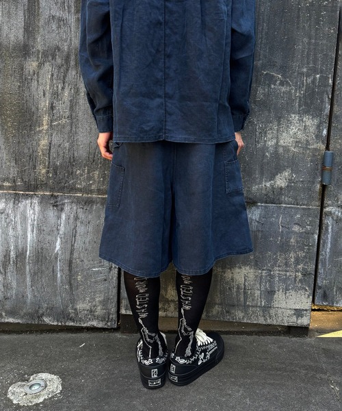 SHINYAKOZUKA(シンヤコヅカ)の「CARPENTER SHORTS(ISSUE8)(その他パンツ・メンズ・インディゴブルー・MEDIUM)」の2枚目の写真