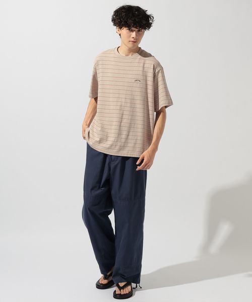 ORCIVAL(オーシバル)の「【ORCIVAL(オーシバル)】エンブロイダリー ショートスリーブTシャツ(Tシャツ/カットソー・メンズ・ベージュ/サックスブルー・LARGE)」の4枚目の写真