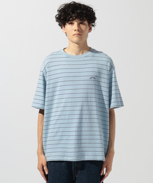 ORCIVAL(オーシバル)の「【ORCIVAL(オーシバル)】エンブロイダリー ショートスリーブTシャツ(Tシャツ/カットソー・メンズ・ベージュ/サックスブルー・LARGE)」の10枚目の写真