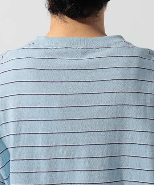 ORCIVAL(オーシバル)の「【ORCIVAL(オーシバル)】エンブロイダリー ショートスリーブTシャツ(Tシャツ/カットソー・メンズ・ベージュ/サックスブルー・LARGE)」の14枚目の写真