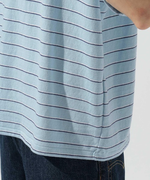 ORCIVAL(オーシバル)の「【ORCIVAL(オーシバル)】エンブロイダリー ショートスリーブTシャツ(Tシャツ/カットソー・メンズ・ベージュ/サックスブルー・LARGE)」の16枚目の写真