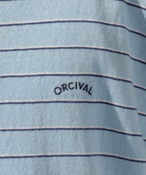 ORCIVAL(オーシバル)の「【ORCIVAL(オーシバル)】エンブロイダリー ショートスリーブTシャツ(Tシャツ/カットソー・メンズ・ベージュ/サックスブルー・LARGE)」の17枚目の写真