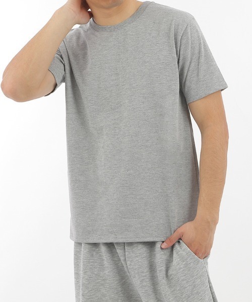CLOTHY(クロシィ)の「【シンプルが、一番強い。】メンズさらさら天竺無地Tシャツ(Tシャツ/カットソー・レディース・チャコールグレー/ブラック/ブラウン/グレー/オフホワイト/ブルー/グリーン/モカ・MEDIUM/X-LARGE/LARGE)」の4枚目の写真