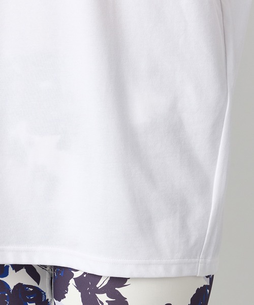 Chacott（チャコット）の「HandosomeCottonオーバーTシャツ（Tシャツ/カットソー・レディース・ホワイト/ブラック/スモークピンク・M）」の8枚目の写真