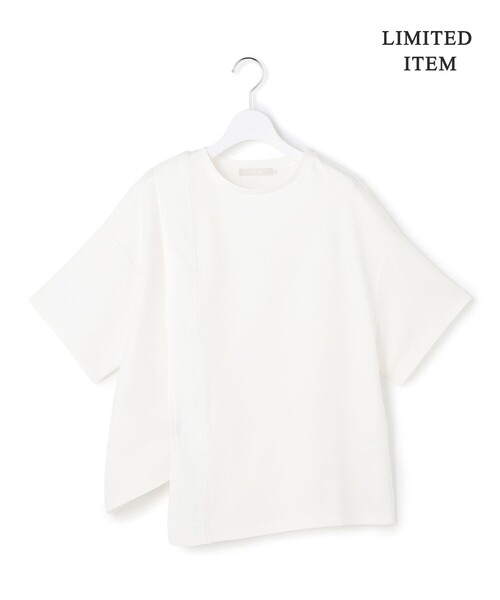 ICB(アイシービー)の「【WEB限定】 ライトダンボール イレギュラーヘムプルオーバー(Tシャツ/カットソー・レディース・ブラック系/アイボリー系・X-LARGE/LARGE)」の8枚目の写真