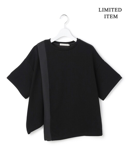 ICB(アイシービー)の「【WEB限定】 ライトダンボール イレギュラーヘムプルオーバー(Tシャツ/カットソー・レディース・ブラック系/アイボリー系・X-LARGE/LARGE)」の9枚目の写真