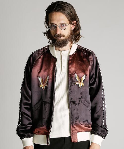 schott(ショット)の「Schott/ショット/RAYON SUKA JKT/レーヨン スカジャン(スカジャン・メンズ・ブラック/ネイビー・M/L/XL/2XL)」の4枚目の写真