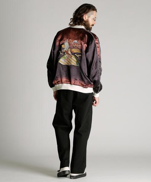 schott(ショット)の「Schott/ショット/RAYON SUKA JKT/レーヨン スカジャン(スカジャン・メンズ・ブラック/ネイビー・M/L/XL/2XL)」の13枚目の写真