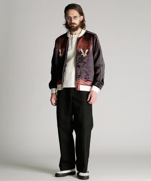 schott(ショット)の「Schott/ショット/RAYON SUKA JKT/レーヨン スカジャン(スカジャン・メンズ・ブラック/ネイビー・M/L/XL/2XL)」の14枚目の写真