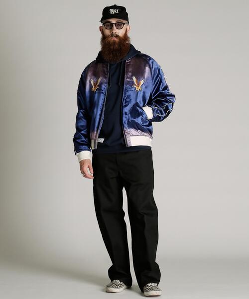 schott(ショット)の「Schott/ショット/RAYON SUKA JKT/レーヨン スカジャン(スカジャン・メンズ・ブラック/ネイビー・M/L/XL/2XL)」の16枚目の写真