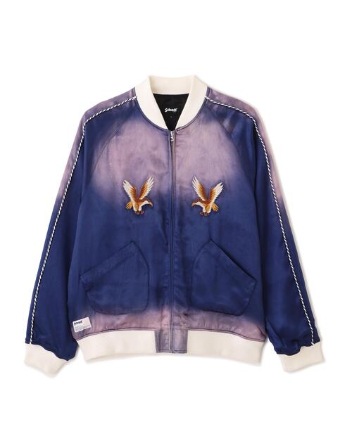 schott(ショット)の「Schott/ショット/RAYON SUKA JKT/レーヨン スカジャン(スカジャン・メンズ・ブラック/ネイビー・M/L/XL/2XL)」の21枚目の写真