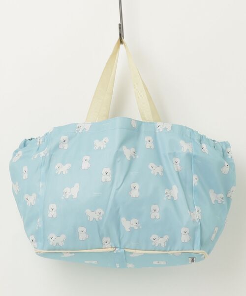 Per sist ence(パーシエンス)の「折りたたみ保冷ショッピングバッグ/巾着仕様レジカゴ対応保冷バッグ(エコバッグ/サブバッグ・レディース・グレー/ベージュ/ミント/アイボリー/ブルー/ピンク/ブルーグレー/アッシュグレー・ONE SIZE)」の17枚目の写真