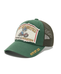 HONDA MOTORCYCLE（ホンダモーターサイクル）の「Riding Bear Mesh Ball Cap Green（キャップ）」