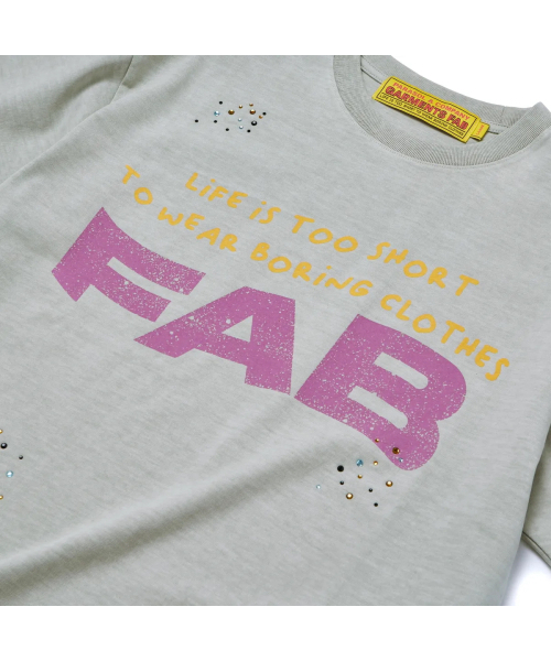 GARMENTS FAB(ガーメンツファブ)の「Hot-Fix Washed Tee (GRAY)(Tシャツ/カットソー・レディース・その他・LARGE/MEDIUM)」の4枚目の写真