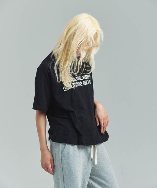JACKROSE(ジャックローズ)の「JE-クロップド丈・ロゴSSTEE(Tシャツ/カットソー・メンズ・ブラック/レッド/グレー・FREE)」の7枚目の写真