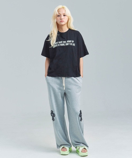 JACKROSE(ジャックローズ)の「JE-クロップド丈・ロゴSSTEE(Tシャツ/カットソー・メンズ・ブラック/レッド/グレー・FREE)」の12枚目の写真