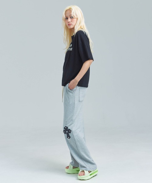 JACKROSE(ジャックローズ)の「JE-クロップド丈・ロゴSSTEE(Tシャツ/カットソー・メンズ・ブラック/レッド/グレー・FREE)」の15枚目の写真