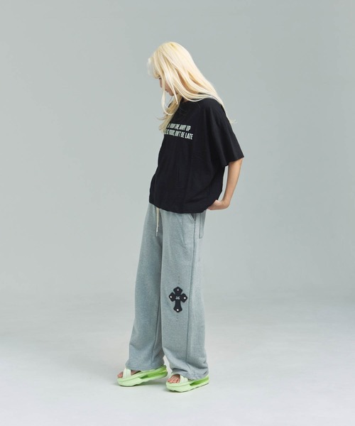 JACKROSE(ジャックローズ)の「JE-クロップド丈・ロゴSSTEE(Tシャツ/カットソー・メンズ・ブラック/レッド/グレー・FREE)」の17枚目の写真