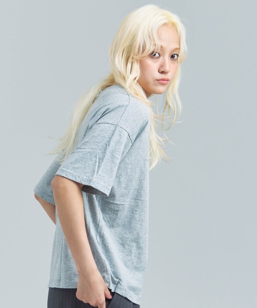 JACKROSE(ジャックローズ)の「JE-クロップド丈・ロゴSSTEE(Tシャツ/カットソー・メンズ・ブラック/レッド/グレー・FREE)」の22枚目の写真