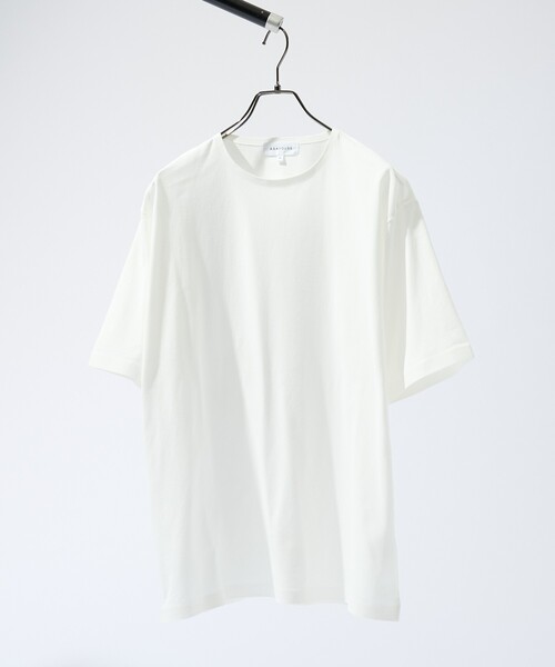 ABAHOUSE（アバハウス）の「圧着 シームレスTシャツ / リラックスフィット（Tシャツ/カットソー・メンズ・ホワイト/ブラック/パープル/ネイビー/グリーン・46/48）」の19枚目の写真