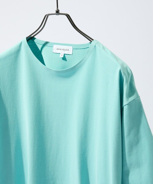 ABAHOUSE（アバハウス）の「圧着 シームレスTシャツ / リラックスフィット（Tシャツ/カットソー・メンズ・ホワイト/ブラック/パープル/ネイビー/グリーン・46/48）」の16枚目の写真