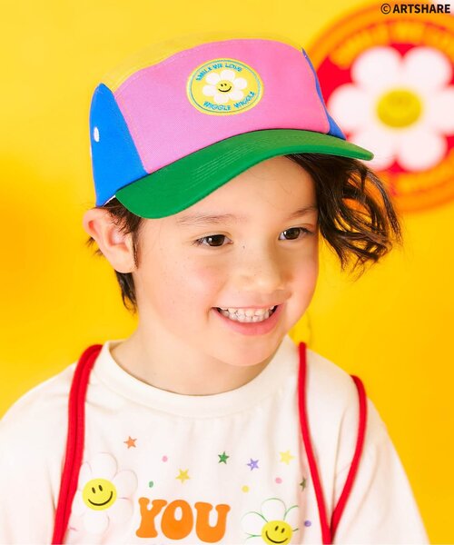 WIGGLE WIGGLE（ウィグルウィグル）の「WIGGLE WIGGLE キャップ（キャップ・キッズ・インディゴブルー/レインボー・50/54/58）」の2枚目の写真