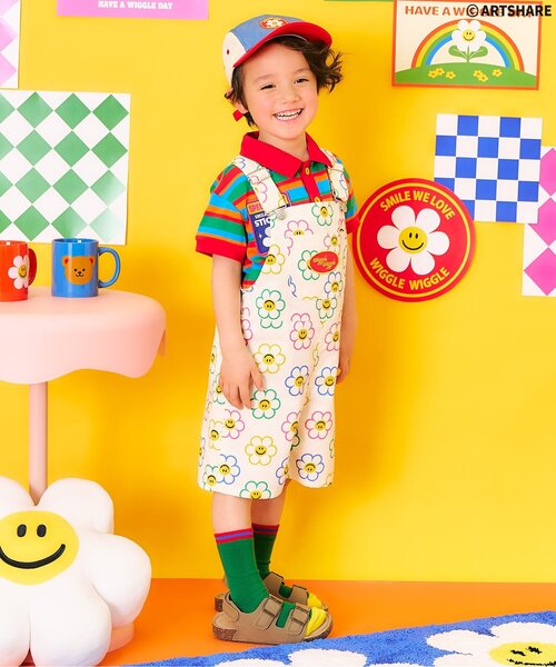 WIGGLE WIGGLE（ウィグルウィグル）の「WIGGLE WIGGLE キャップ（キャップ・キッズ・インディゴブルー/レインボー・50/54/58）」の6枚目の写真