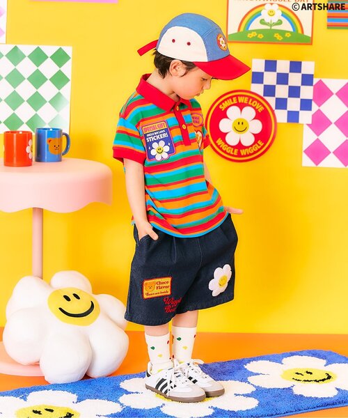 WIGGLE WIGGLE（ウィグルウィグル）の「WIGGLE WIGGLE キャップ（キャップ・キッズ・インディゴブルー/レインボー・50/54/58）」の9枚目の写真