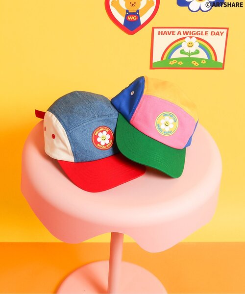 WIGGLE WIGGLE（ウィグルウィグル）の「WIGGLE WIGGLE キャップ（キャップ・キッズ・インディゴブルー/レインボー・50/54/58）」の14枚目の写真